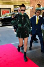 BELLA HADID Arrives to Carlyle Hotel in New York 05/07/2018