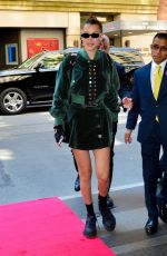 BELLA HADID Arrives to Carlyle Hotel in New York 05/07/2018