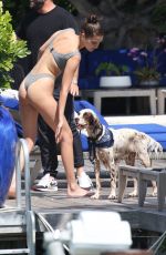 BELLA HADID in Bikini at a Pool in Miami 04/30/2018