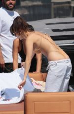 BELLA HADID in Bikini at a Yacht in Miami 04/29/2018