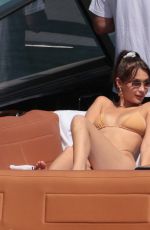 BELLA HADID in Bikini at a Yacht in Miami 04/29/2018