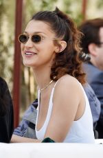 BELLA HADID Out for Lunch at Hotel Martinez in Cannes 05/10/2018