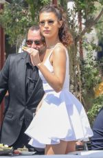 BELLA HADID Out for Lunch at Hotel Martinez in Cannes 05/10/2018