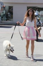BLANCA BLANCO Out with Her Dog in Malibu 05/09/2018