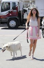BLANCA BLANCO Out with Her Dog in Malibu 05/09/2018
