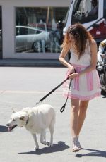 BLANCA BLANCO Out with Her Dog in Malibu 05/09/2018