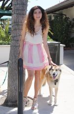 BLANCA BLANCO Out with Her Dog in Malibu 05/09/2018