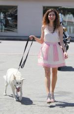 BLANCA BLANCO Out with Her Dog in Malibu 05/09/2018