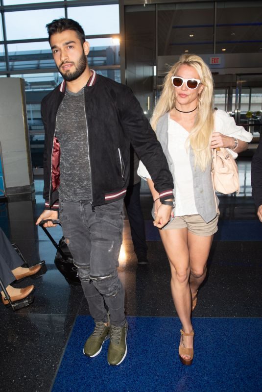 BRITNEY SPEARS at JFK Airport in New York 05/13/2018