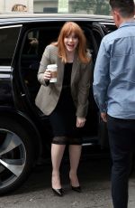 BRYCE DALLAS HOWARD Arrives at Chris Evans Breakfast Show in London 05/25/2018