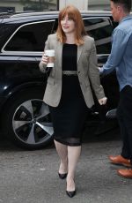 BRYCE DALLAS HOWARD Arrives at Chris Evans Breakfast Show in London 05/25/2018