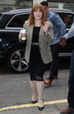 BRYCE DALLAS HOWARD Arrives at Chris Evans Breakfast Show in London 05/25/2018