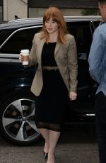 BRYCE DALLAS HOWARD Arrives at Chris Evans Breakfast Show in London 05/25/2018