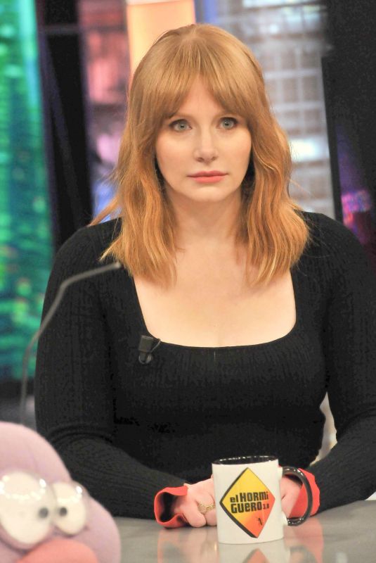 BRYCE DALLAS HOWARD at El Hormiguero Show in Madrid 05/21/2018