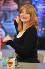 BRYCE DALLAS HOWARD at El Hormiguero Show in Madrid 05/21/2018