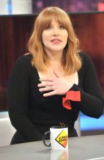 BRYCE DALLAS HOWARD at El Hormiguero Show in Madrid 05/21/2018