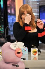 BRYCE DALLAS HOWARD at El Hormiguero Show in Madrid 05/21/2018