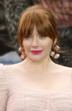 BRYCE DALLAS HOWARD at Jurassic World: Fallen Kingdom Photocall in London 05/24/2018