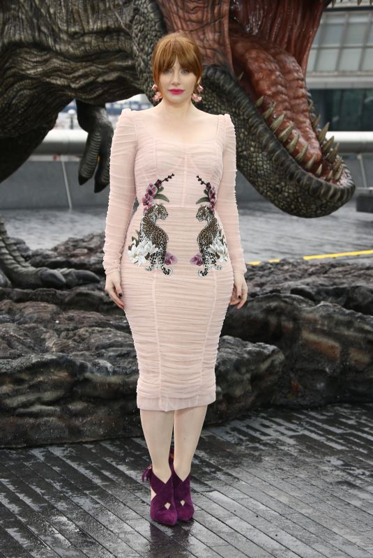 BRYCE DALLAS HOWARD at Jurassic World: Fallen Kingdom Photocall in London 05/24/2018