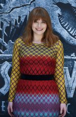 BRYCE DALLAS HOWARD at Jurassic World: Fallen Kingdom Photocall in Madrid 05/21/2018