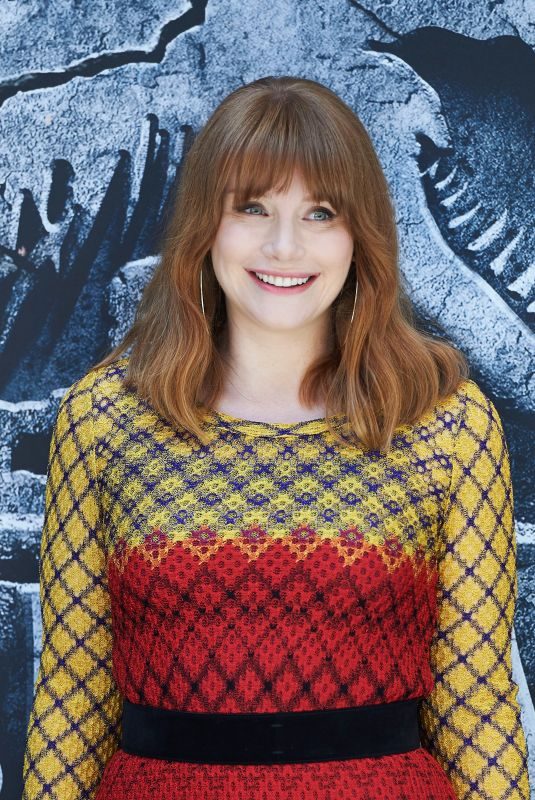 BRYCE DALLAS HOWARD at Jurassic World: Fallen Kingdom Photocall in Madrid 05/21/2018