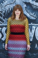 BRYCE DALLAS HOWARD at Jurassic World: Fallen Kingdom Photocall in Madrid 05/21/2018