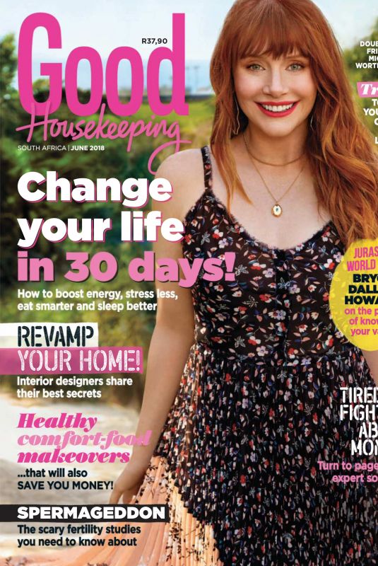 BRYCE DALLAS HOWARD in Good Housekeeping, June 2018