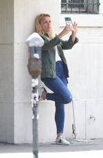 BUSY PHILIPPS at a Coffee Shop in Los Angeles 05/29/2018