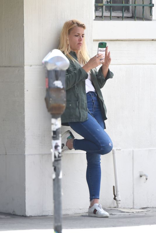 BUSY PHILIPPS at a Coffee Shop in Los Angeles 05/29/2018