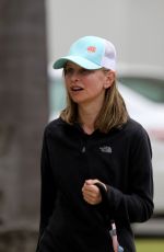 CALISTA FLOCKHART Out with Her Dogs in Santa Monica 04/30/2018
