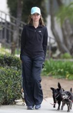 CALISTA FLOCKHART Out with Her Dogs in Santa Monica 04/30/2018