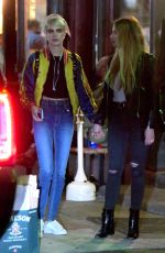 CARA DELEVINGNE and ASHLEY BENSON Leaves Lucky Strike in New York 05/17/2018