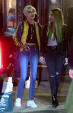 CARA DELEVINGNE and ASHLEY BENSON Leaves Lucky Strike in New York 05/17/2018