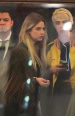 CARA DELEVINGNE and ASHLEY BENSON Leaves Lucky Strike in New York 05/17/2018