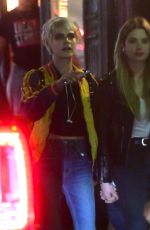 CARA DELEVINGNE and ASHLEY BENSON Leaves Lucky Strike in New York 05/17/2018
