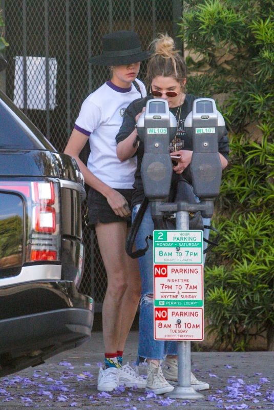CARA DELEVINGNE and ASHLEY BENSON Out in West Hollywood 05/26/2018