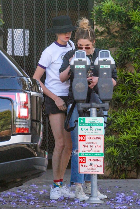 CARA DELEVINGNE and ASHLEY BENSON Out in West Hollywood 05/26/2018
