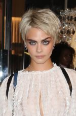 CARA DELEVINGNE at Longchamp Fifth Avenue Store Opening in New York 05/03/2018