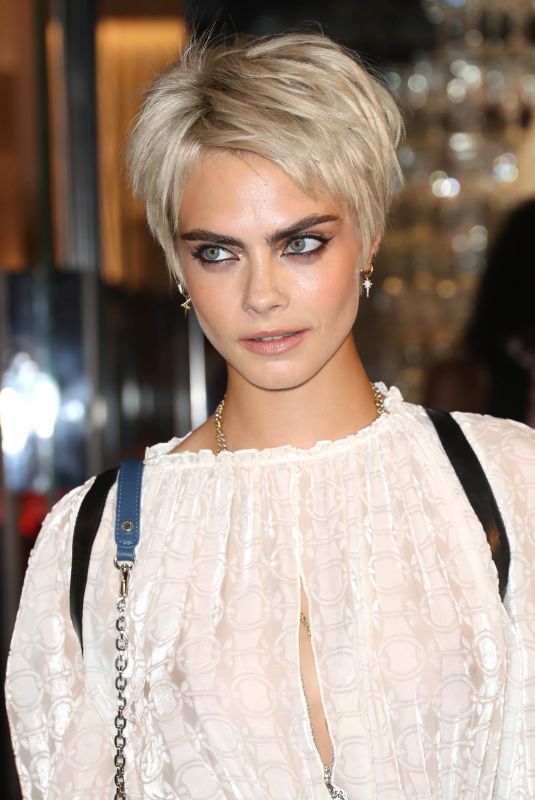CARA DELEVINGNE at Longchamp Fifth Avenue Store Opening in New York 05/03/2018