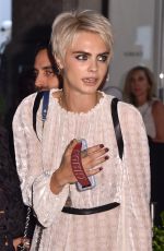 CARA DELEVINGNE at Longchamp Fifth Avenue Store Opening in New York 05/03/2018