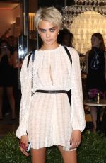 CARA DELEVINGNE at Longchamp Fifth Avenue Store Opening in New York 05/03/2018