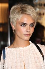 CARA DELEVINGNE at Longchamp Fifth Avenue Store Opening in New York 05/03/2018