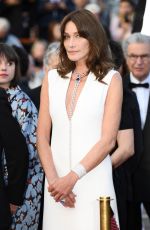 CARLA BRUNI at Sink or Swim Premiere at 2018 Cannes Film Festival 05/13/2018