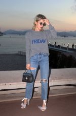 CAROLINE DAUR Out on Croisette in Cannes 05/11/2018