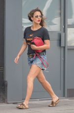 CAROLINE FLACK in Denim Shorts Out in London 05/23/2018