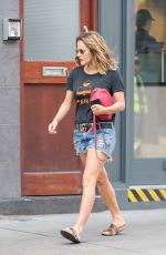 CAROLINE FLACK in Denim Shorts Out in London 05/23/2018