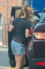 CAROLINE FLACK in Denim Shorts Out in London 05/23/2018