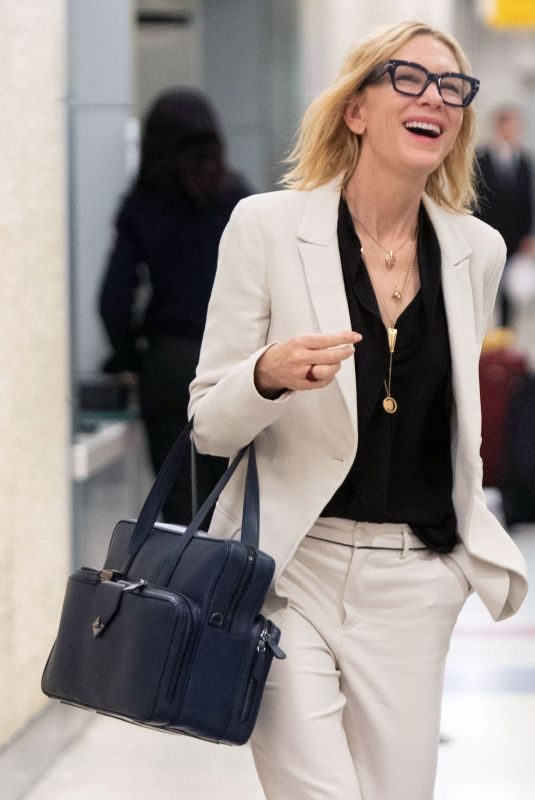 CATE BLANCHETT Arrives at JFK Airport in New York 05/22/2018