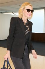 CATE BLANCHETT at Heathrow Airport in London 05/25/2018
