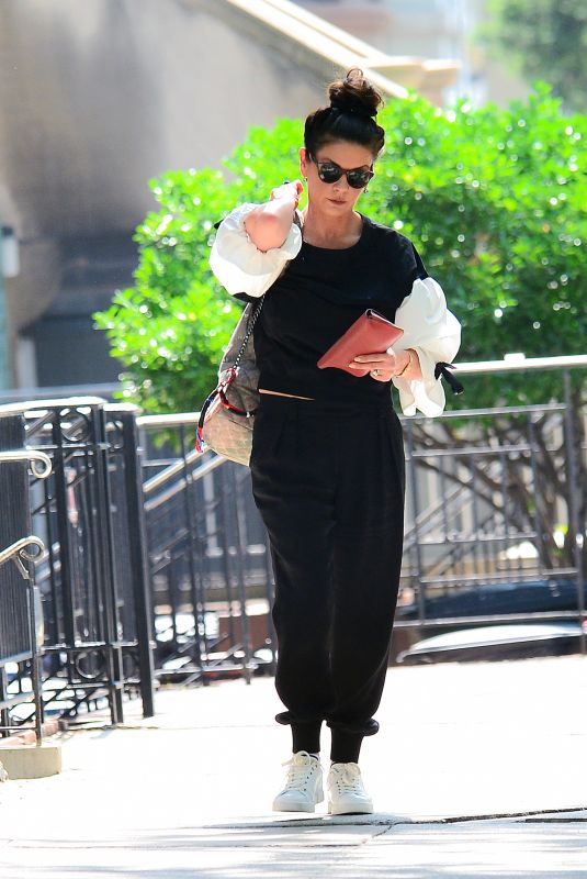 CATHERINE ZETA JONES Heading to a Gym in New York 05/15/2018